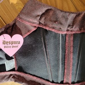 Dyspnea Cami Crop Purple Sparkles